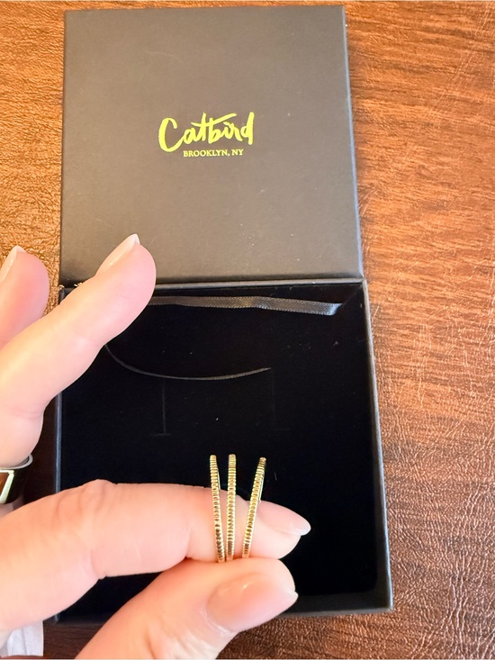 Catbird Jewelry - Set of 3 Catbird NYC Petite Fountain Rings, 14K! Great as a stack! Size 8.